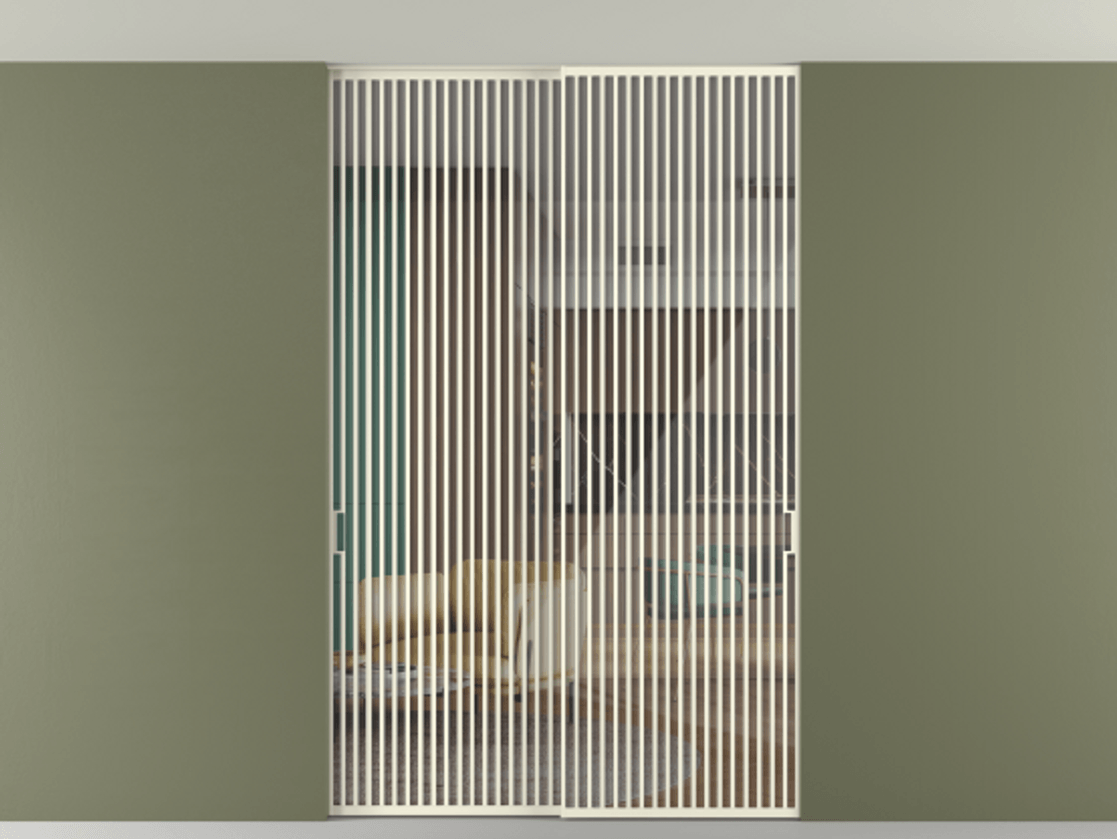 Перегородка Формато внутри проёма скрытое крепление в потолок 2 створки АЛПР 040.06 Алюминий молочно-белый Рефлективное прозрачное стекло "Стопсол", калёное. Цена 27860 Br 1. Полотно 2 шт. (800/2100 мм)
2. Комплект установки раздвижной системы
3. Базовый комплект фурнитуры
4. Ручка Рондо. Фабрика дверей Волховец 8 (800) 551 43 19 Перегородка Формато внутри проёма скрытое крепление в потолок 2 створки АЛПР 040.06 Алюминий молочно-белый Рефлективное прозрачное стекло "Стопсол", калёное Цена 27860 Br | Volhovec