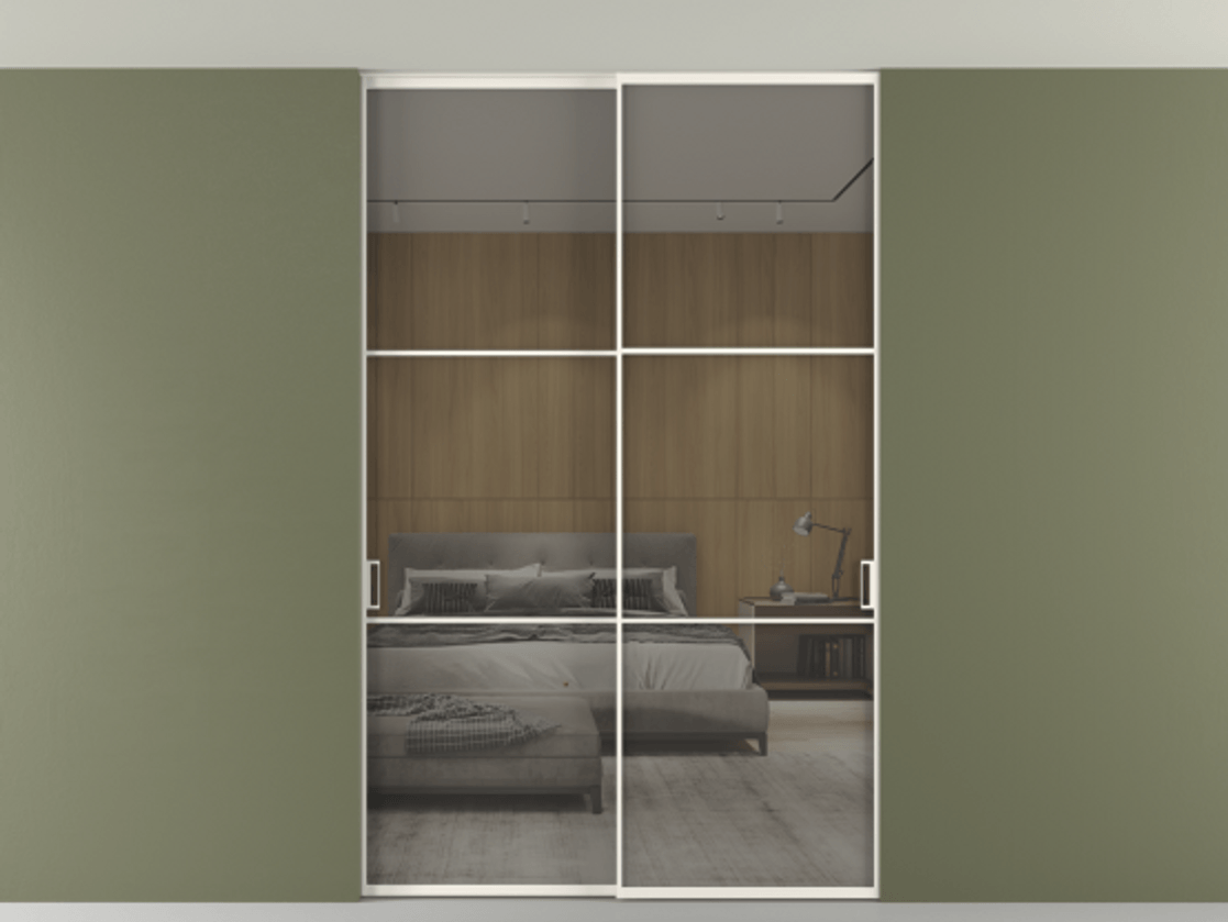 Перегородка Formato внутри проёма скрытое крепление в потолок 2 створки АЛПР 040.03 Алюминий пудровый белый Рефлективное серое стекло "Stopsol", калёное. Цена 16340 Br 1. Полотно 2 шт. (800/2100 мм)
2. Комплект установки раздвижной системы
3. Базовый комплект фурнитуры
4. Ручка RONDO. Фабрика дверей Волховец 8 (800) 551 43 19 Перегородка Formato внутри проёма скрытое крепление в потолок 2 створки АЛПР 040.03 Алюминий пудровый белый Рефлективное серое стекло "Stopsol", калёное Цена 16340 Br | Volhovec