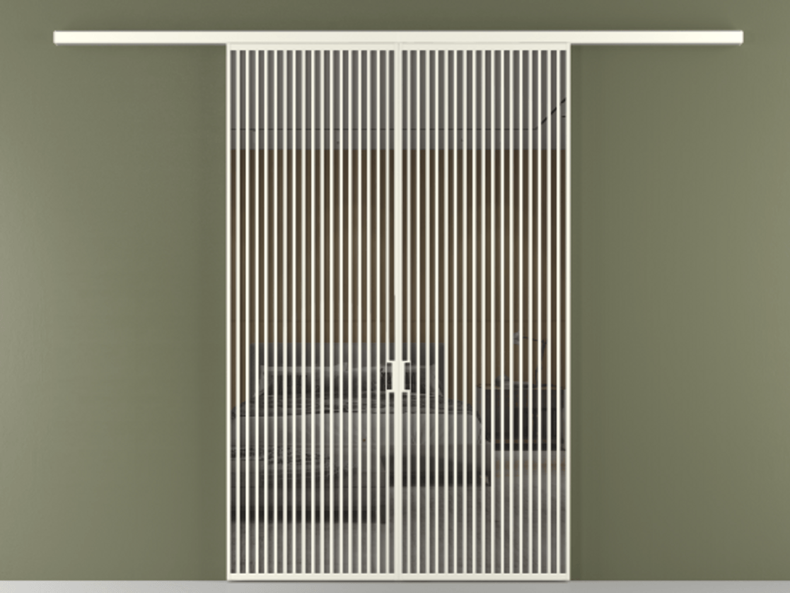 Перегородка Formato вдоль стены 2 створки АЛПР 040.06 Алюминий жемчужный Рефлективное серое стекло "Stopsol", калёное. Цена 23790 Br 1. Полотно 2 шт. (800/2100 мм)
2. Комплект установки раздвижной системы
3. Базовый комплект фурнитуры
4.Ручка RONDO
. Фабрика дверей Волховец 8 (800) 551 43 19 Перегородка Formato вдоль стены 2 створки АЛПР 040.06 Алюминий жемчужный Рефлективное серое стекло "Stopsol", калёное Цена 23790 Br | Volhovec