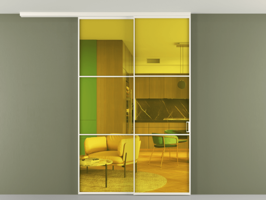 Перегородка Formato вдоль стены на потолок телескопик синхро 2 АЛПР 040.03 Алюминий пудровый белый Прозрачное жёлтое стекло, триплекс, 6мм. Цена 15300 Br 1. Полотно 2 шт. (800/2100 мм)
2. Комплект установки раздвижной системы
3. Базовый комплект фурнитуры
4.Ручка RONDO
. Фабрика дверей Волховец 8 (800) 551 43 19 Перегородка Formato вдоль стены на потолок телескопик синхро 2 АЛПР 040.03 Алюминий пудровый белый Прозрачное жёлтое стекло, триплекс, 6мм Цена 15300 Br | Volhovec