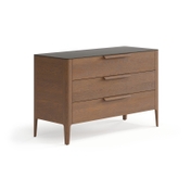 Комод Piega 3 ящика дуб каштановый матовый
