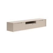 ТВ тумба подвесная Velvet Матовый бисквитный