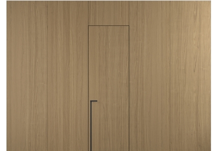 Панели для отделки стен Панель Радиальный шпон с эффектом NaturWood. Цвет Дуб миндальный матовый. Материал Радиальный шпон Naturwood. Коллекция Радиальный шпон с эффектом NaturWood. Картинка.