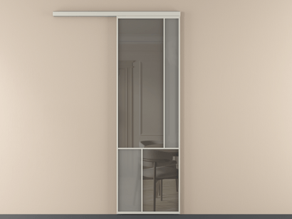 Алюминевая перегородка vd1_1 Алюминий тёплый серый Серый сатин матовое + Серый прозрачное. Цвет Алюминий тёплый серый. Материал Алюминий в эмали. Коллекция New Перегородка Mosaic вдоль стены одностворчатая. Фото. Алюминевая перегородка vd1_1 Алюминий тёплый серый Серый сатин матовое + Серый прозрачное. Цвет Алюминий тёплый серый. Материал Алюминий в эмали. Коллекция New Перегородка Mosaic вдоль стены одностворчатая. Картинка.