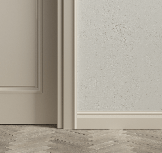 Плинтус Плинтус Неоклассический. Цвет Матовый светло-бежевый. Коллекция Плинтус Неоклассический. Картинка.