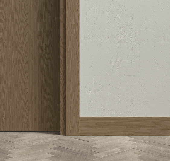 Плинтус Плинтус Плоский 100 мм. Цвет Дуб дымный матовый. Коллекция Плинтус Плоский 100 мм. Картинка.