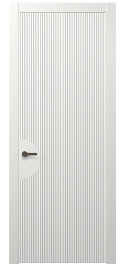 Дверь межкомнатная АКП 8624 МССР. Цвет Матовый светло-серый. Материал Гладкая эмаль. Коллекция Dune. Картинка.