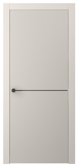 Дверь межкомнатная АКП 4207 ПЭСС. Цвет ПЭТ светло-серый. Материал ПЭТ. Коллекция Freedom. Картинка.