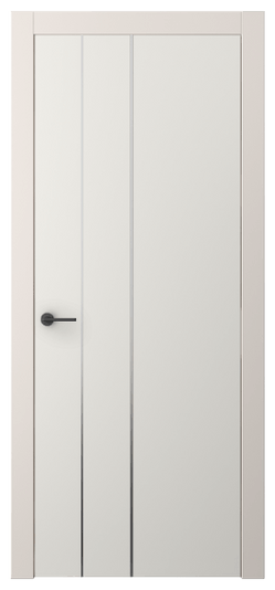 Дверь межкомнатная АКП 4203 ПЭБЛ. Цвет ПЭТ белоснежный. Материал ПЭТ. Коллекция Freedom. Картинка.