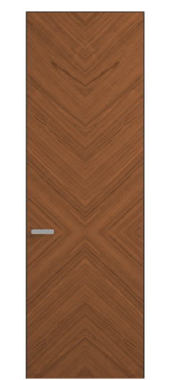 Дверь межкомнатная 0205 ОМДМР Орех медный матовый. Цвет Орех медный матовый рифт. Материал Радиальный шпон Naturwood. Коллекция Rift. Картинка.