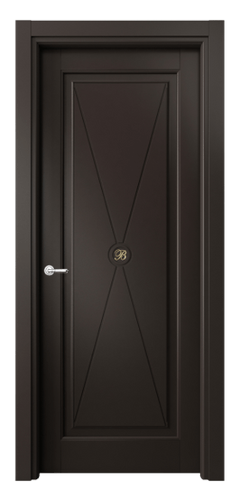 Дверь межкомнатная 6361 МАН . Цвет Матовый антрацит. Материал Гладкая эмаль. Коллекция Тоскана Литера. Картинка.