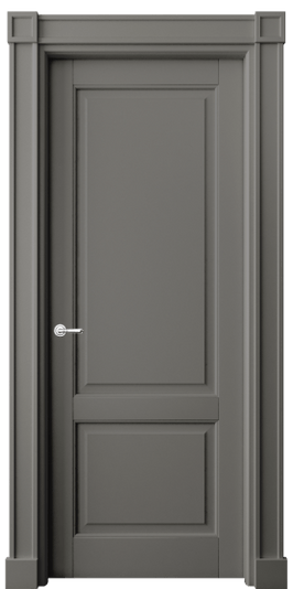 Дверь межкомнатная 6303 МКЛС . Цвет Матовый классический серый. Материал Гладкая эмаль. Коллекция Тоскана Плано. Картинка.