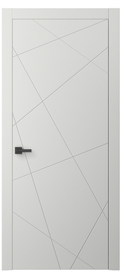 Дверь межкомнатная 8048 МССР. Цвет Матовый светло-серый. Материал Гладкая эмаль. Коллекция Линия. Картинка.