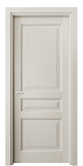 Дверь межкомнатная 6325 МОС . Цвет Матовый облачно-серый. Материал Гладкая эмаль. Коллекция Тоскана Элегантэ. Картинка.