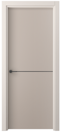 Дверь межкомнатная 4207 ПЭСК. Цвет ПЭТ серо-коричневый . Материал ПЭТ. Коллекция Freedom. Картинка.