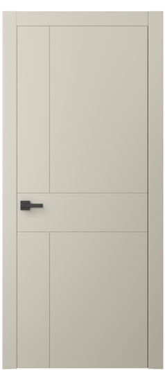 Дверь межкомнатная АКП 8056 МБСР. Цвет Матовый бежево-серый. Материал Гладкая эмаль. Коллекция Linea. Картинка.