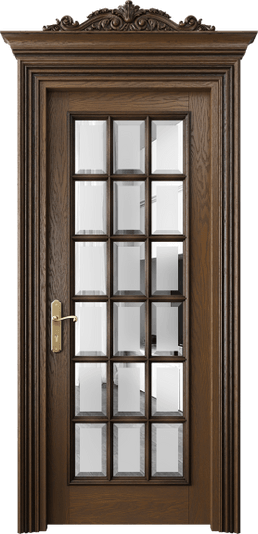 Дверь межкомнатная 6510 ДКР САТ Ф. Цвет Дуб королевский антик. Материал Массив дуба. Коллекция Imperial. Картинка.