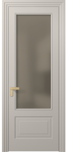 Дверь межкомнатная 8342 МСБЖ Бронза сатин. Цвет Матовый светло-бежевый. Материал Гладкая эмаль. Коллекция Rocca. Картинка.