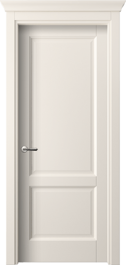 Дверь межкомнатная 1421 ПЭКБ. Цвет ПЭТ кремово-белый. Материал ПЭТ. Коллекция Galant. Картинка.