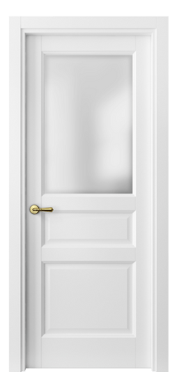 Дверь межкомнатная 1432 МБЛ САТ. Цвет Матовый белоснежный. Материал Гладкая эмаль. Коллекция Galant. Картинка.