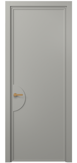 Дверь межкомнатная 8604 МНСР . Цвет Матовый нейтральный серый. Материал Гладкая эмаль. Коллекция Фрэйм. Картинка.