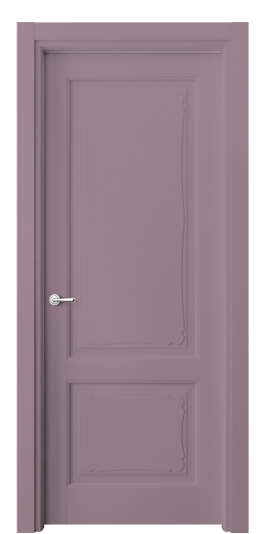 Дверь межкомнатная 6323 Пастельно-фиолетовый RAL 4009. Цвет RAL Пастельно-фиолетовый RAL 4009. Материал Массив бука эмаль. Коллекция Toscana Elegante. Картинка.