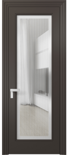 Дверь межкомнатная 8300 МАН Сатин с гравировкой Rocca. Цвет Матовый антрацит. Материал Гладкая эмаль. Коллекция Rocca. Картинка.