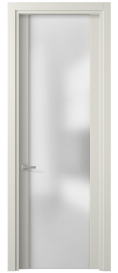 Дверь межкомнатная 4114 МЖМ САТ. Цвет Матовый жемчужный. Материал Гладкая эмаль. Коллекция Planum. Картинка.