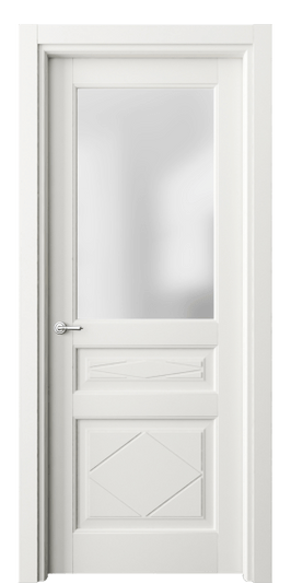 Дверь межкомнатная 6344 МСР САТ. Цвет Матовый серый. Материал Гладкая эмаль. Коллекция Тоскана Ромбо. Картинка.