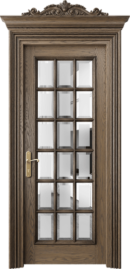 Дверь межкомнатная 6510 ДММ САТ Ф. Цвет Дуб мраморный антик. Материал Массив дуба. Коллекция Imperial. Картинка.