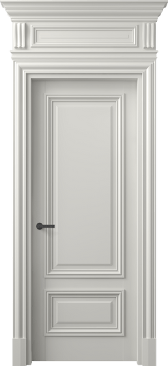 Дверь межкомнатная 7307 МСР . Цвет Матовый серый. Материал Гладкая эмаль. Коллекция Антик. Картинка.