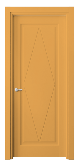 Дверь межкомнатная 6341 Пастельно-жёлтый RAL 1034. Цвет RAL Пастельно-жёлтый RAL 1034. Материал Массив бука эмаль. Коллекция Toscana Rombo. Картинка.