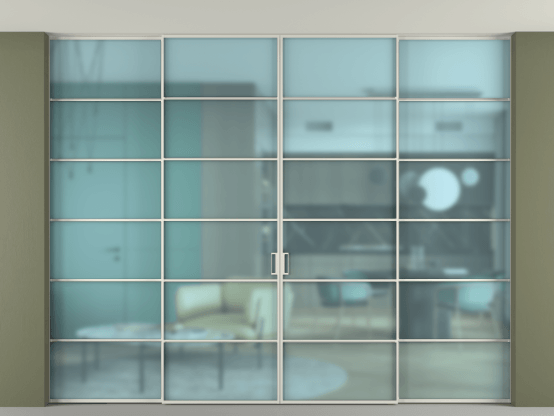 Алюминевая перегородка АЛПР 040.04_БЕЛ_САТ ГОЛ_new. Цвет Алюминий Белый. Материал Алюминий. Коллекция Перегородка Formato внутри проёма скрытое крепление в потолок 4 створки. Фото. Алюминевая перегородка АЛПР 040.04_БЕЛ_САТ ГОЛ_new. Цвет Алюминий Белый. Материал Алюминий. Коллекция Перегородка Formato внутри проёма скрытое крепление в потолок 4 створки. Картинка.