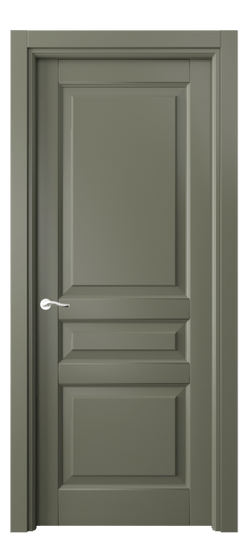 Дверь межкомнатная 0711 МОТ. Цвет Матовый оливковый тёмный. Материал Гладкая эмаль. Коллекция Лигнум. Картинка.