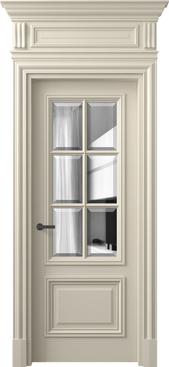 Дверь межкомнатная 7312 МБСР ДВ ЗЕР Ф. Цвет Матовый бежево-серый. Материал Гладкая эмаль. Коллекция Антик. Картинка.