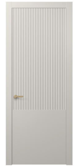 Дверь межкомнатная АКП 8646 МОС. Цвет Матовый облачно-серый. Материал Гладкая эмаль. Коллекция Alba. Картинка.