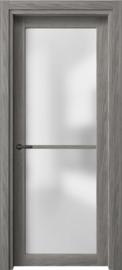 Дверь межкомнатная 2108 ИМЯ САТ. Цвет Имбирный ясень. Материал Сиплекс ламинатин. Коллекция Нео. Картинка.