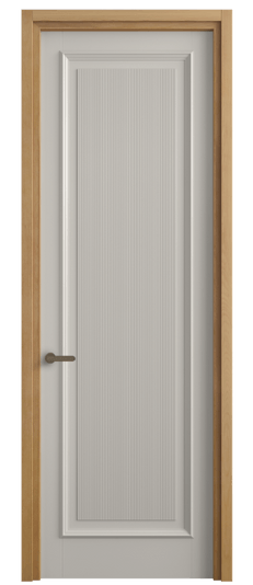 Дверь межкомнатная 6711 БОС. Цвет Бук облачный серый. Материал Массив бука эмаль. Коллекция Charm. Картинка.