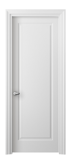 Дверь межкомнатная 8501 МБЛ . Цвет Матовый белоснежный. Материал Гладкая эмаль. Коллекция Esse. Картинка.