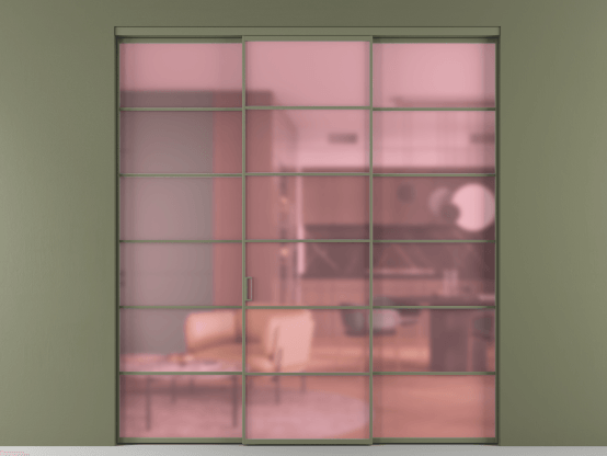 Алюминевая перегородка АЛПР 040.04_АОТ_САТ РОЗ_new. Цвет Алюминий оливковый тёмный. Материал Алюминий в эмали. Коллекция Перегородка Formato внутри проёма 3 створки. Фото. Алюминевая перегородка АЛПР 040.04_АОТ_САТ РОЗ_new. Цвет Алюминий оливковый тёмный. Материал Алюминий в эмали. Коллекция Перегородка Formato внутри проёма 3 створки. Картинка.