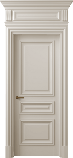 Дверь межкомнатная 7305 МСБЖ. Цвет Матовый светло-бежевый. Материал Гладкая эмаль. Коллекция Антик. Картинка.