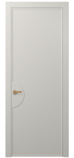 Дверь межкомнатная АКП 8604 МТСР. Цвет Матовый тёплый серый. Материал Гладкая эмаль. Коллекция Фрэйм. Картинка.