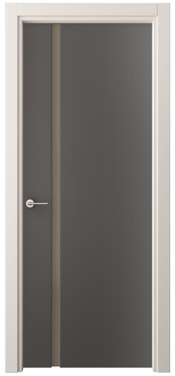 Дверь межкомнатная 4222 ПЭГФ БР САТ. Цвет ПЭТ графитовый. Материал ПЭТ. Коллекция Freedom. Картинка.