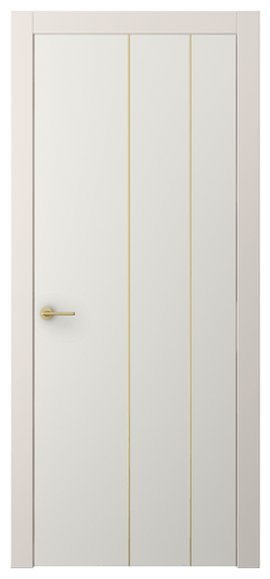 Дверь межкомнатная АКП 4205 ПЭБЛ. Цвет ПЭТ белоснежный. Материал ПЭТ. Коллекция Freedom. Картинка.
