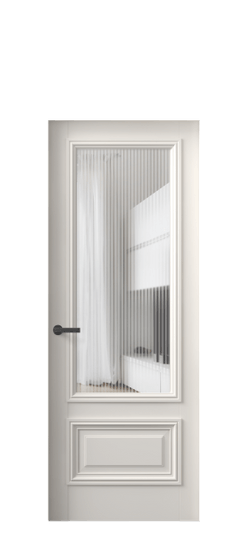 Дверь межкомнатная 7306 БПБЛ MORU. Цвет Бук пудровый белый. Материал Массив бука эмаль. Коллекция Antique. Картинка.