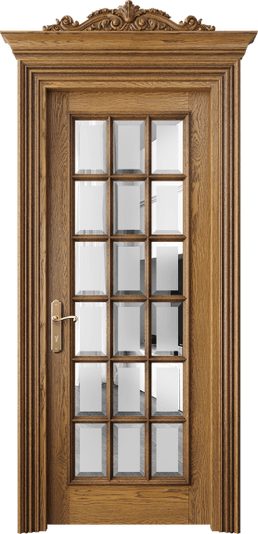 Дверь межкомнатная 6510 ДМД САТ Ф. Цвет Дуб медовый антик. Материал Массив дуба. Коллекция Imperial. Картинка.