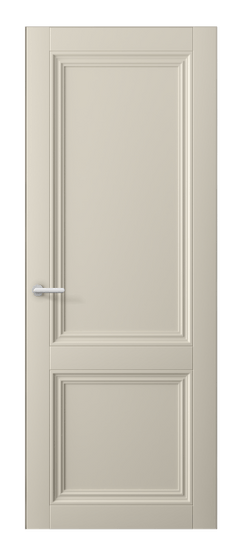 Дверь межкомнатная 2523 МБСР. Цвет Матовый бежево-серый. Материал Гладкая эмаль. Коллекция Centro. Картинка.