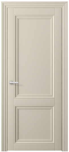Дверь межкомнатная 2523 ПЭСБ. Цвет ПЭТ светло-бежевый. Материал ПЭТ. Коллекция Centro. Картинка.