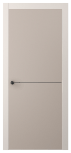 Дверь межкомнатная АКП 4207 ПЭСК. Цвет ПЭТ серо-коричневый . Материал ПЭТ. Коллекция Freedom. Картинка.