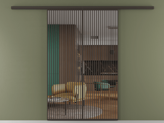 Алюминевая перегородка АЛПР 040.06_ААН_Crystalvision_new. Цвет Алюминий антрацит. Материал Алюминий в эмали. Коллекция Перегородка Формато вдоль стены 2 створки. Фото. Алюминевая перегородка АЛПР 040.06_ААН_Crystalvision_new. Цвет Алюминий антрацит. Материал Алюминий в эмали. Коллекция Перегородка Формато вдоль стены 2 створки. Картинка.